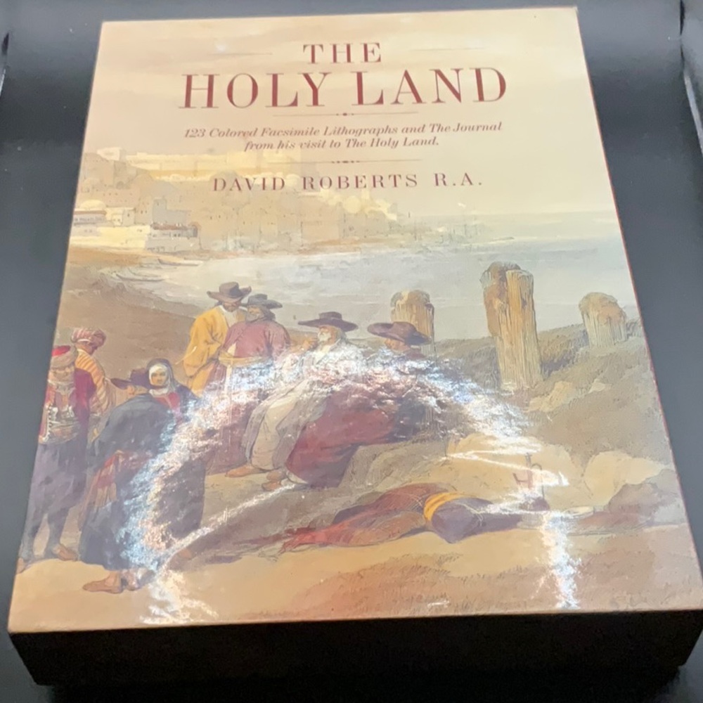 The Holy Land: 123 Colored Facsimile Lithographs and Journal David Roberts Book